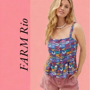 Farm Rio Fantastic Peplum Tank